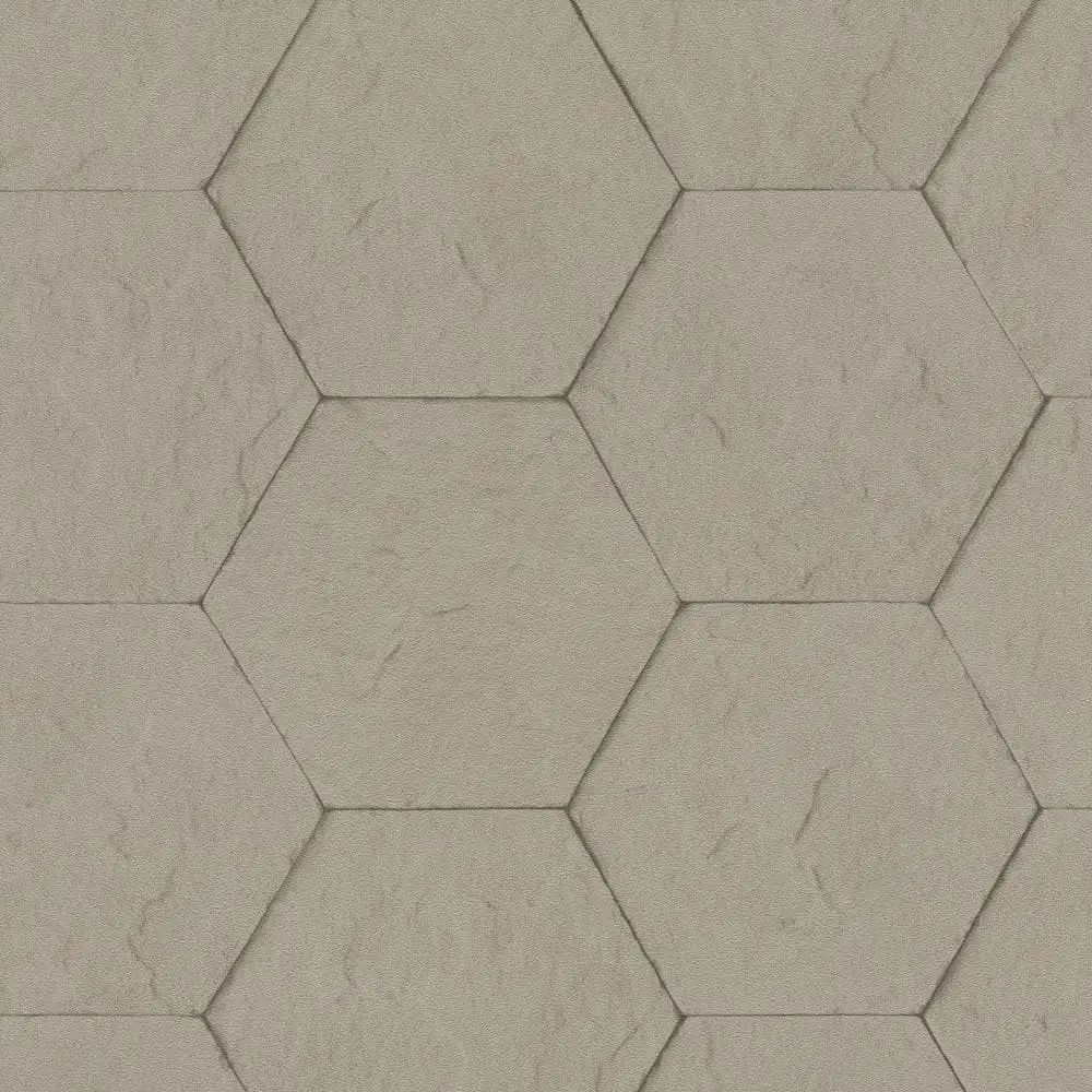 Rasch Stone Wall Grey-Brown Plaster Wallpaper 427134 
