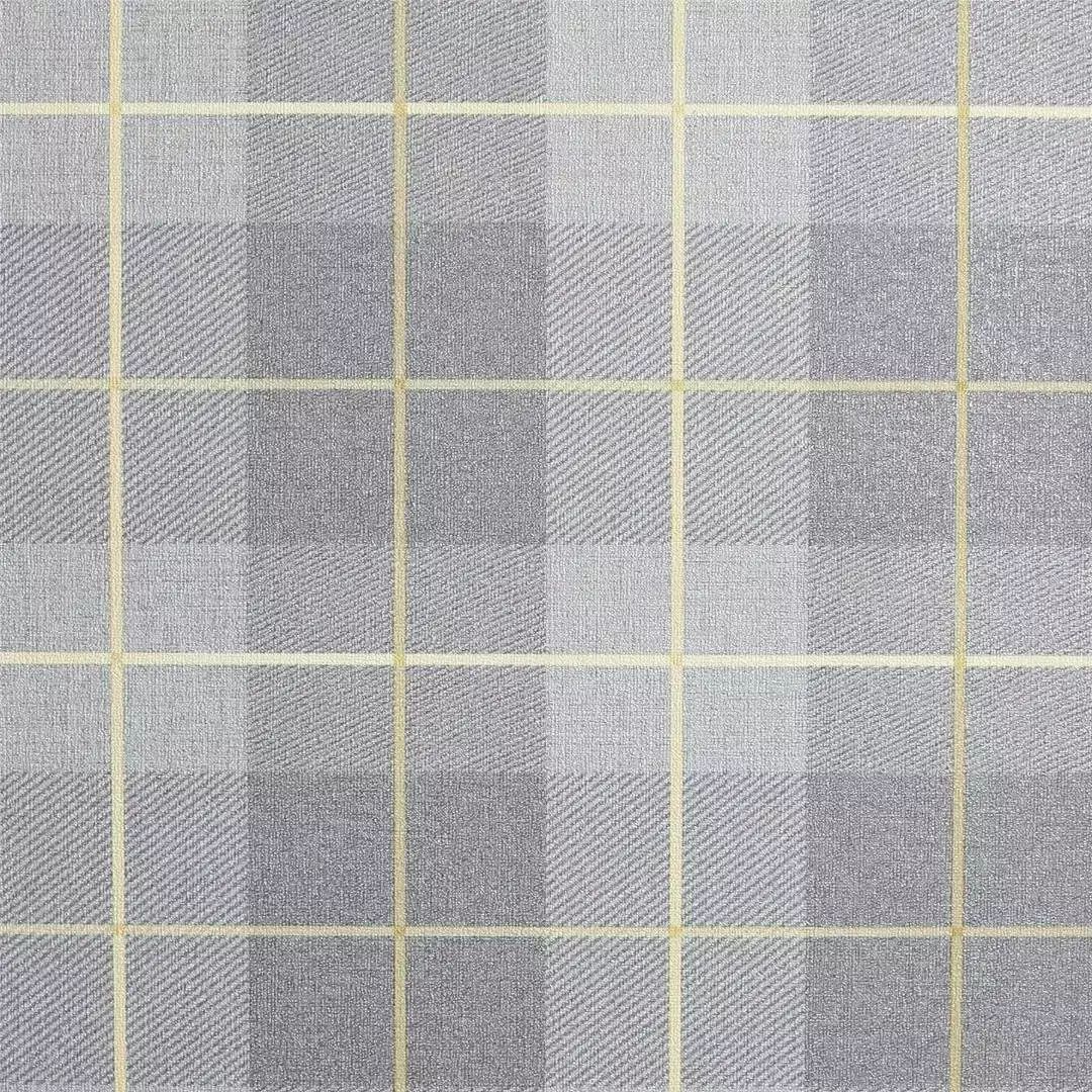 Heritage Tartan Ochre & Grey Check Wallpaper 299000