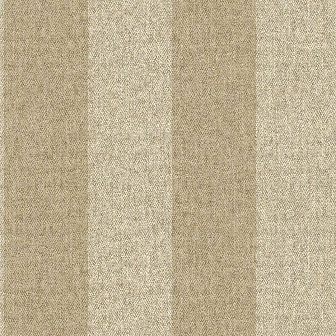 Harris Stripe Natural Beige Tweed Herringbone Wallpaper by Crown M1869