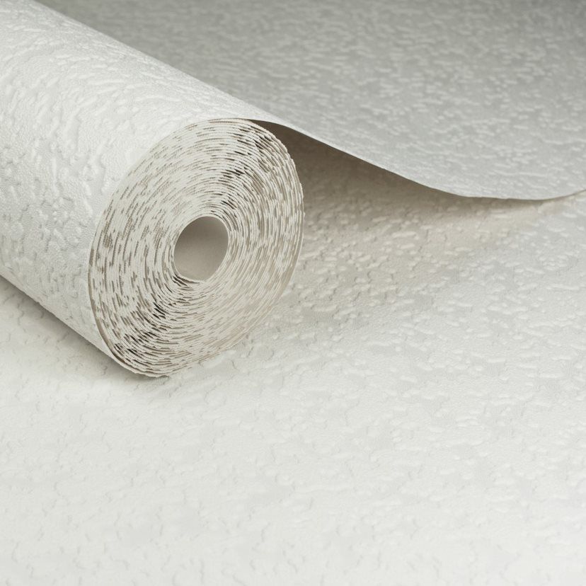 Textured Vinyl Superfresco White Paintable Wallpaper 70074