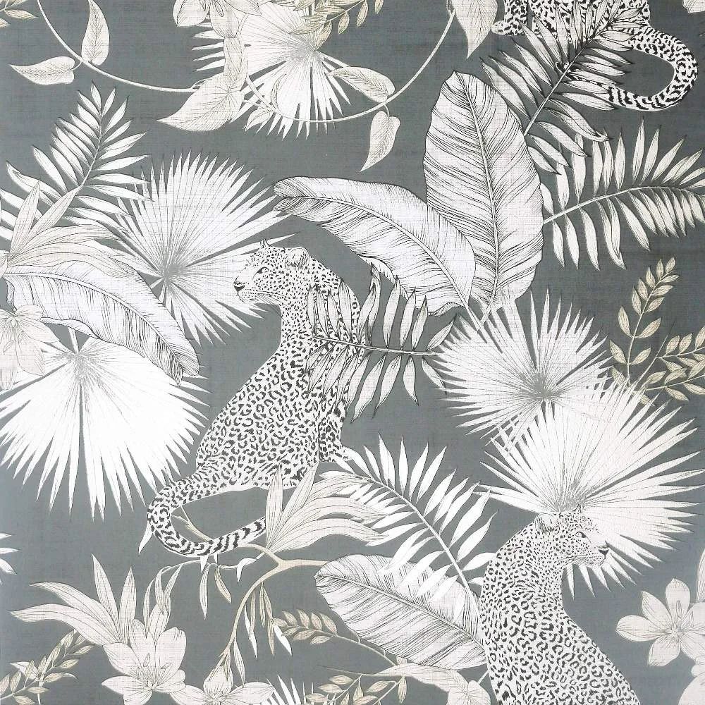 Tropical Leopard Neutral Wallpaper 909408