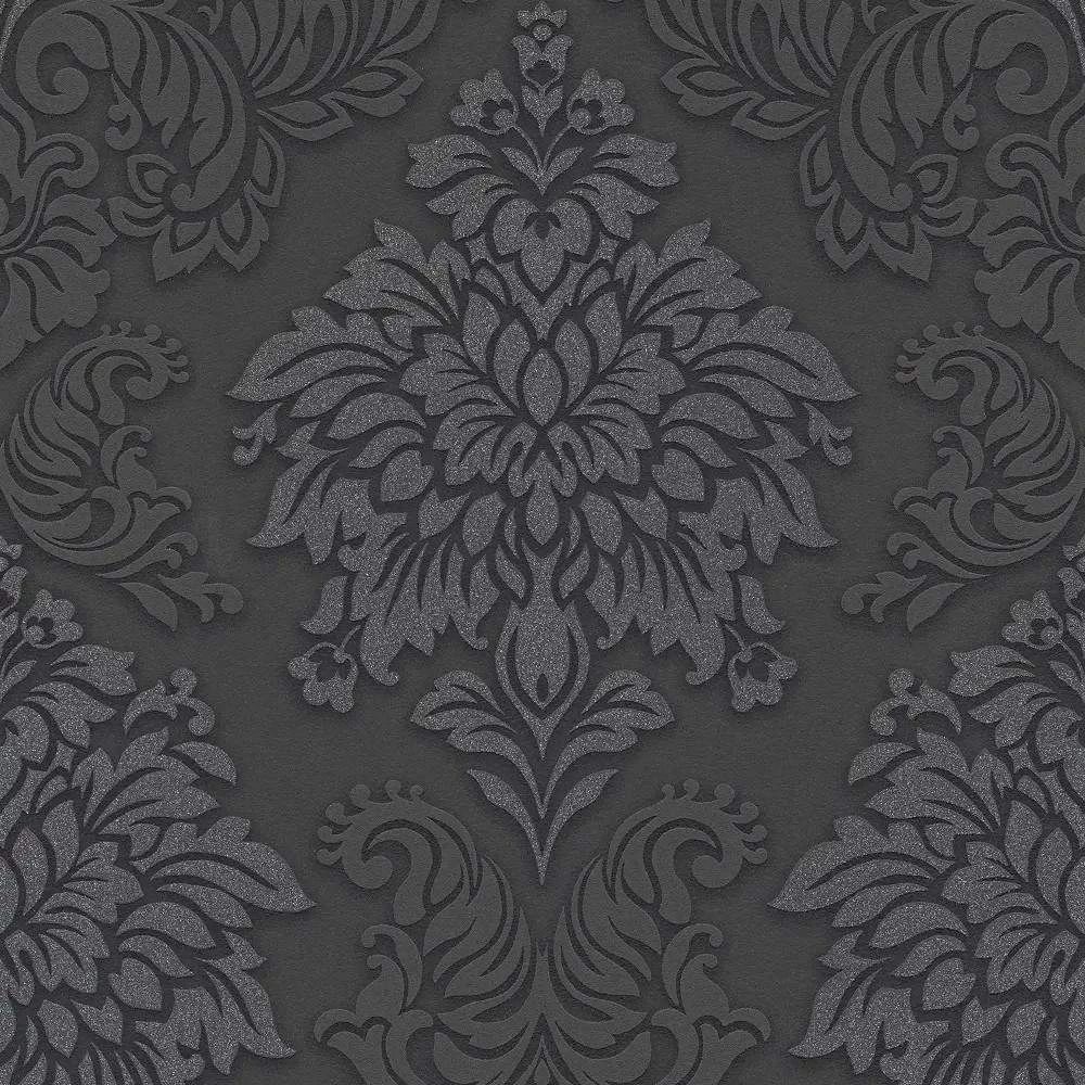 Lizzy London Black Damask Wallpaper 36898-4