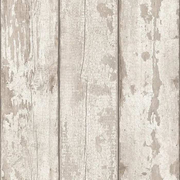 White Washed Wood Effect Beige Wallpaper 694700