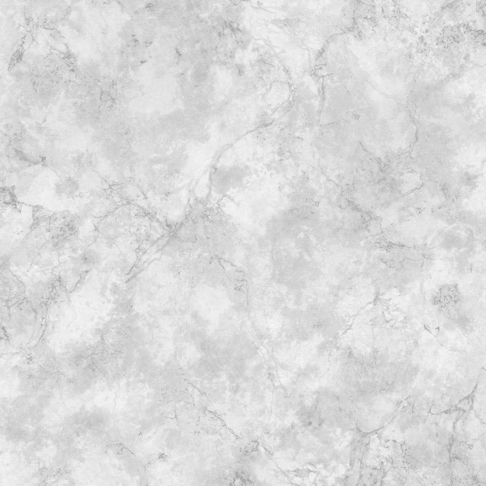 Verona Marble Silver & White Heavyweight Vinyl Wallpaper by Debona 9122