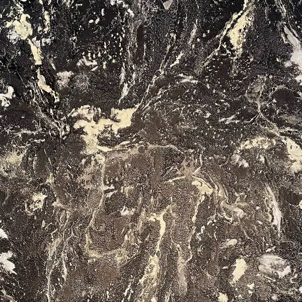 Sienna Marble Black & Gold Vasari Italian Luxury Vinyl Wallpaper 534481