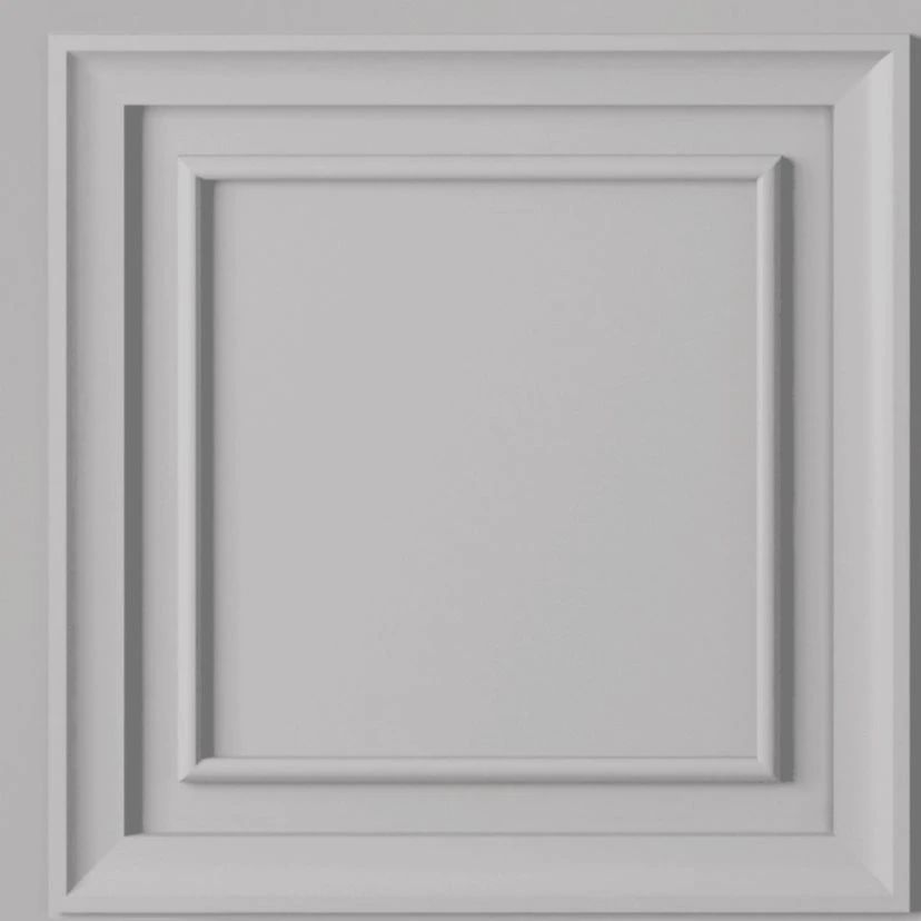 Fresco Wood Panel Grey Wallpaper 113257