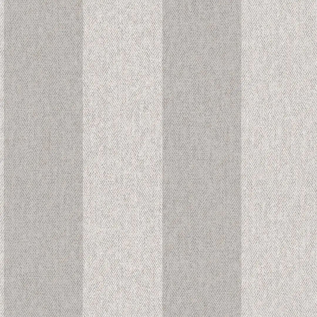 Harris Stripe Soft Grey Tweed Herringbone Wallpaper by Crown M1872