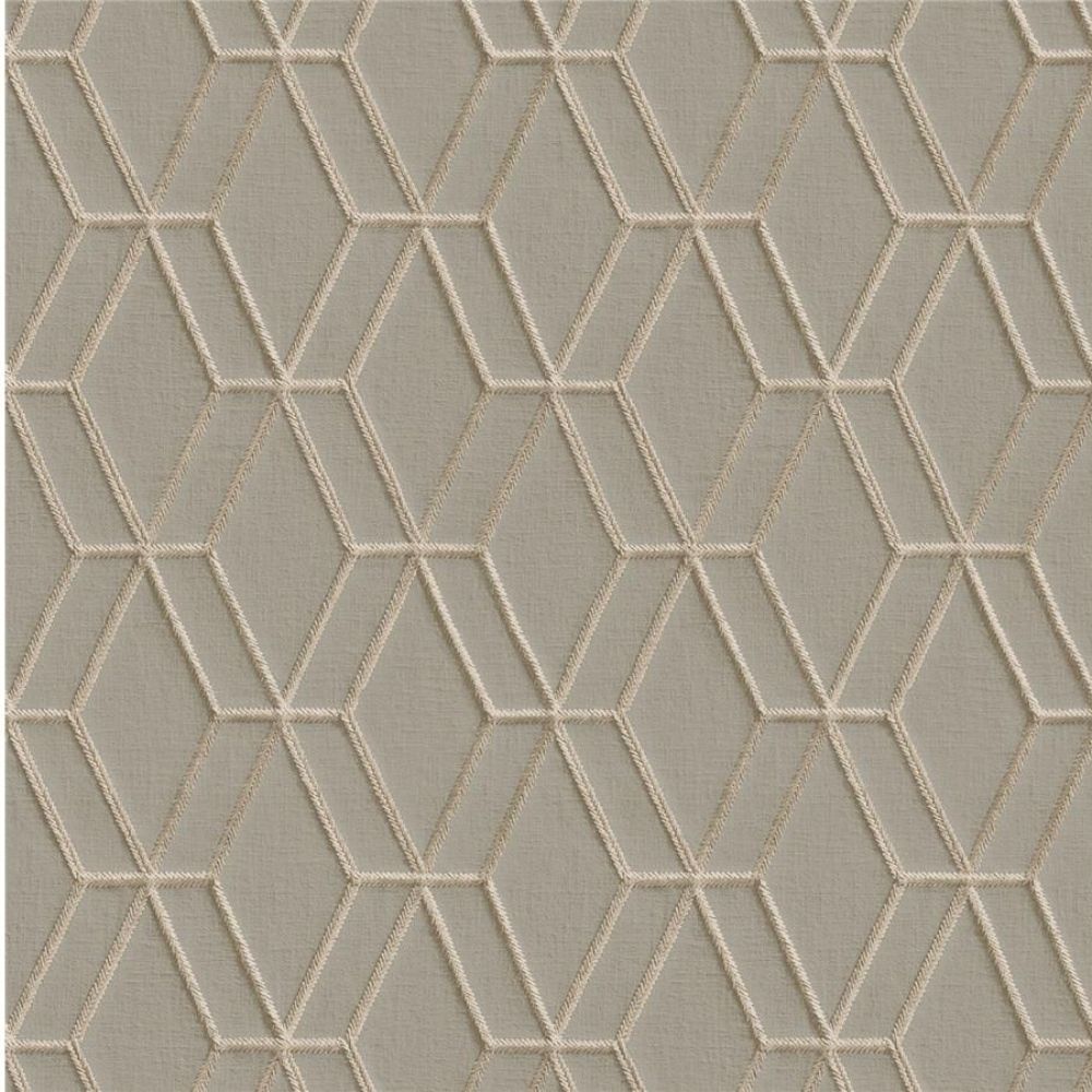 Wallstitch Geo Grey Vinyl Wallpaper DE120064