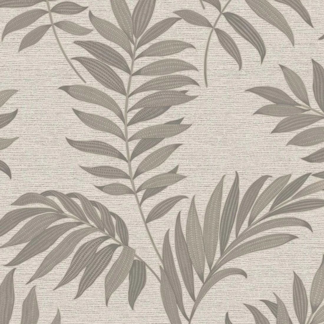 Sumatra Palm Leaves Taupe Floral Wallpaper 316414