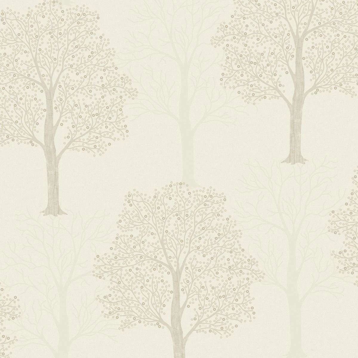 Ornella Tree's Cream Holden Opus Italian Heavy Vinyl Wallpaper 35250