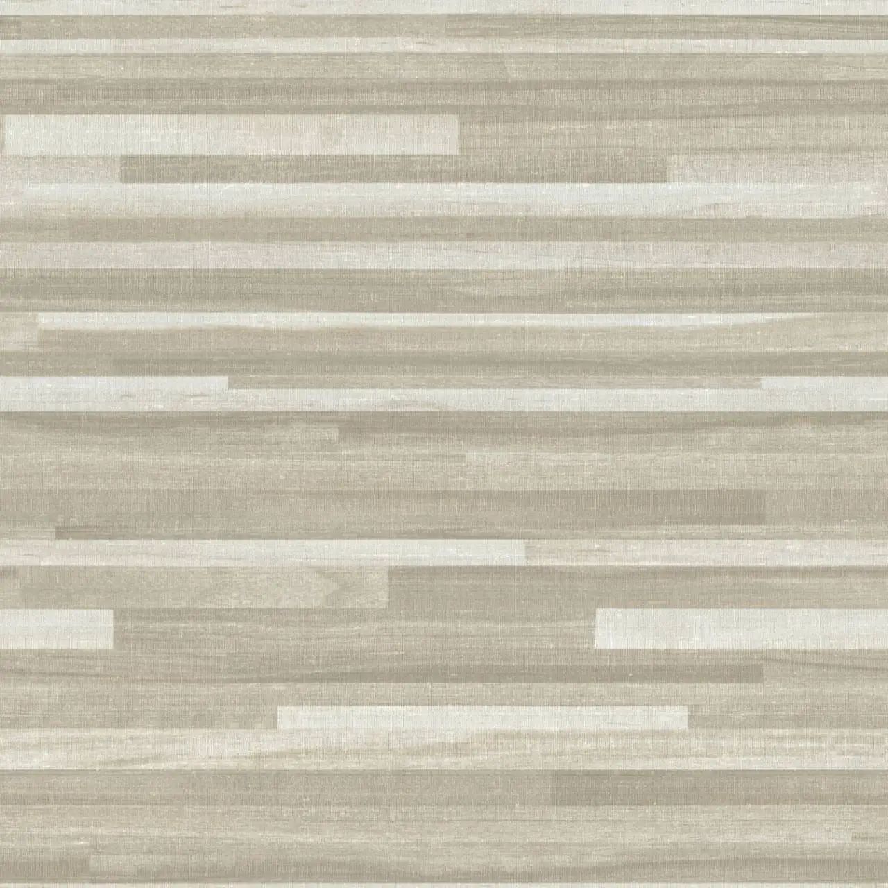 Palma Wood White & Champagne Striped Vinyl Wallpaper 9013