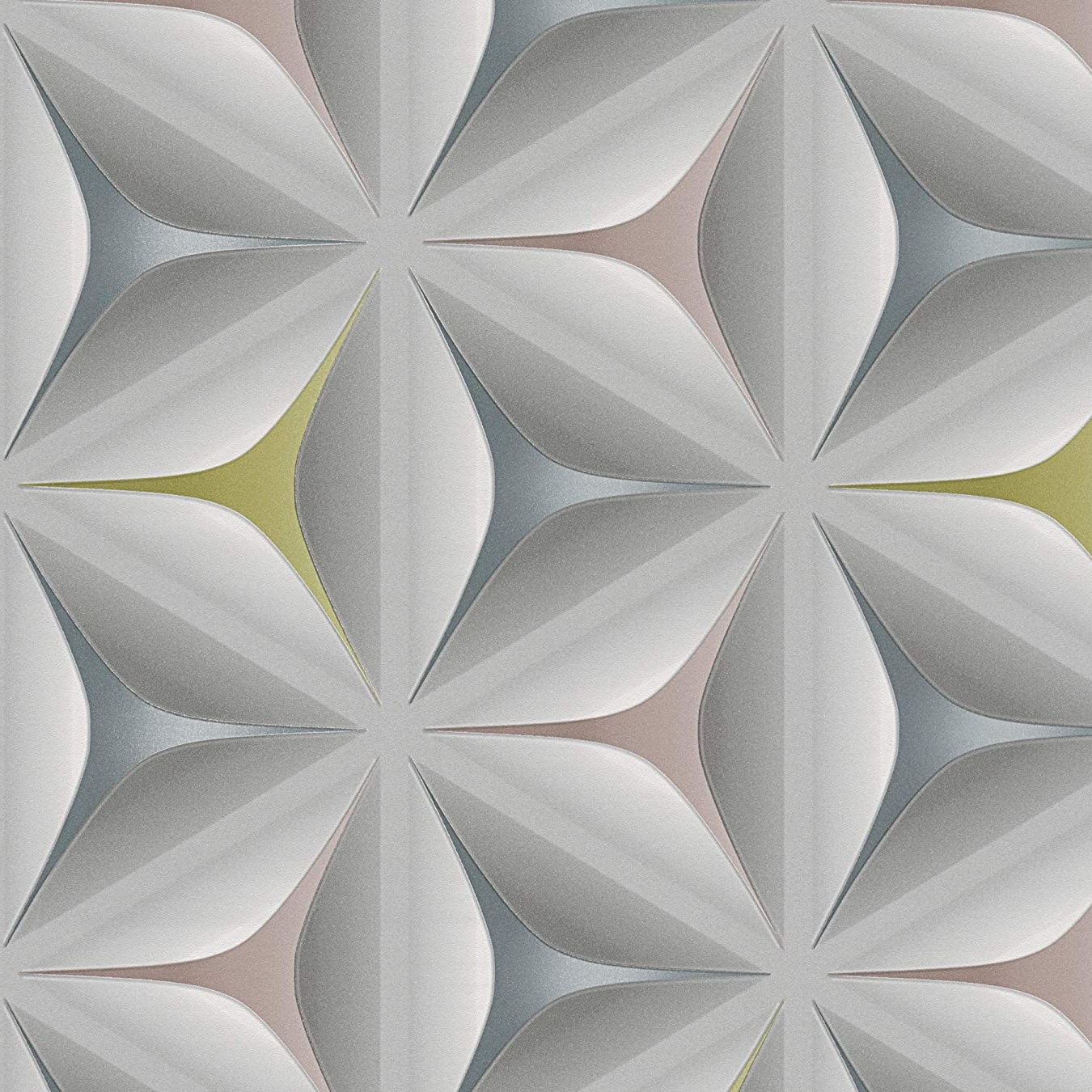 Leaf Star 3D Effect Wallpaper 96042-2 Leaf Star 3D Effect Wallpaper 96042-2