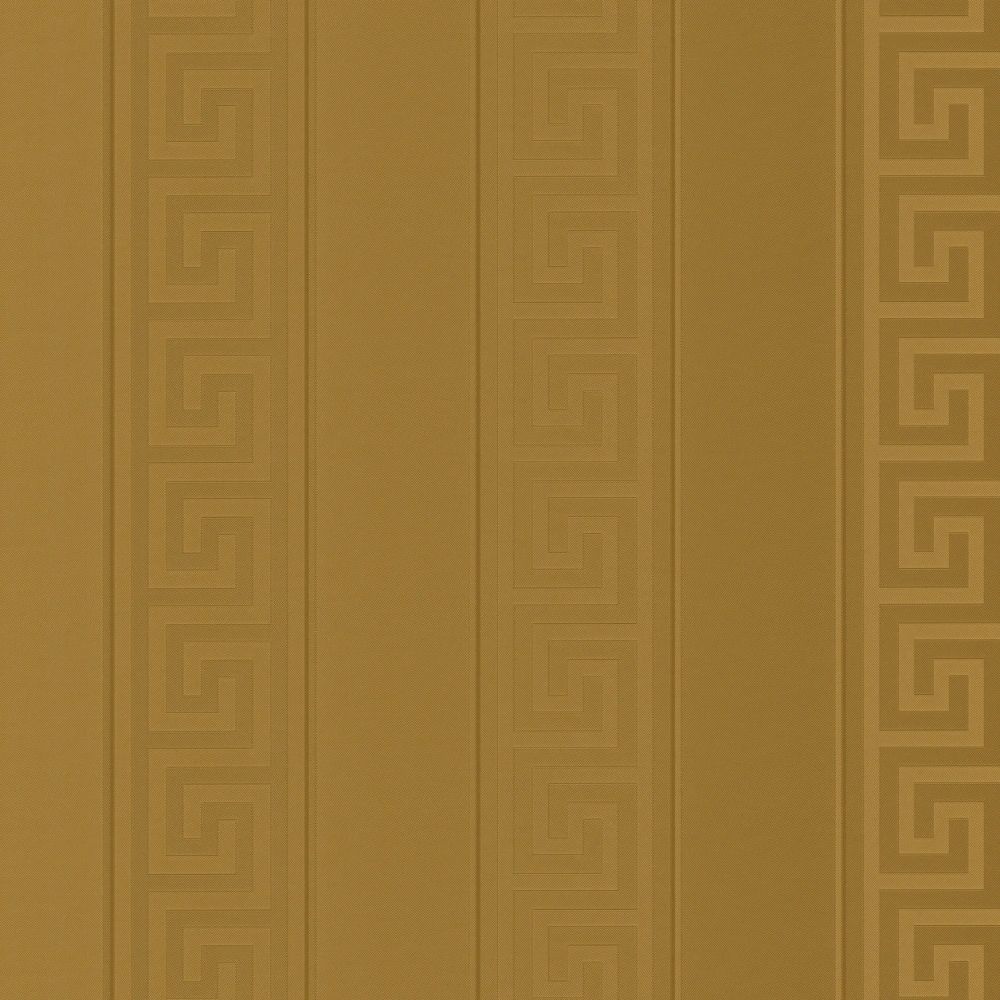 Greca Stripe Gold Luxury Vinyl Wallpaper 935242