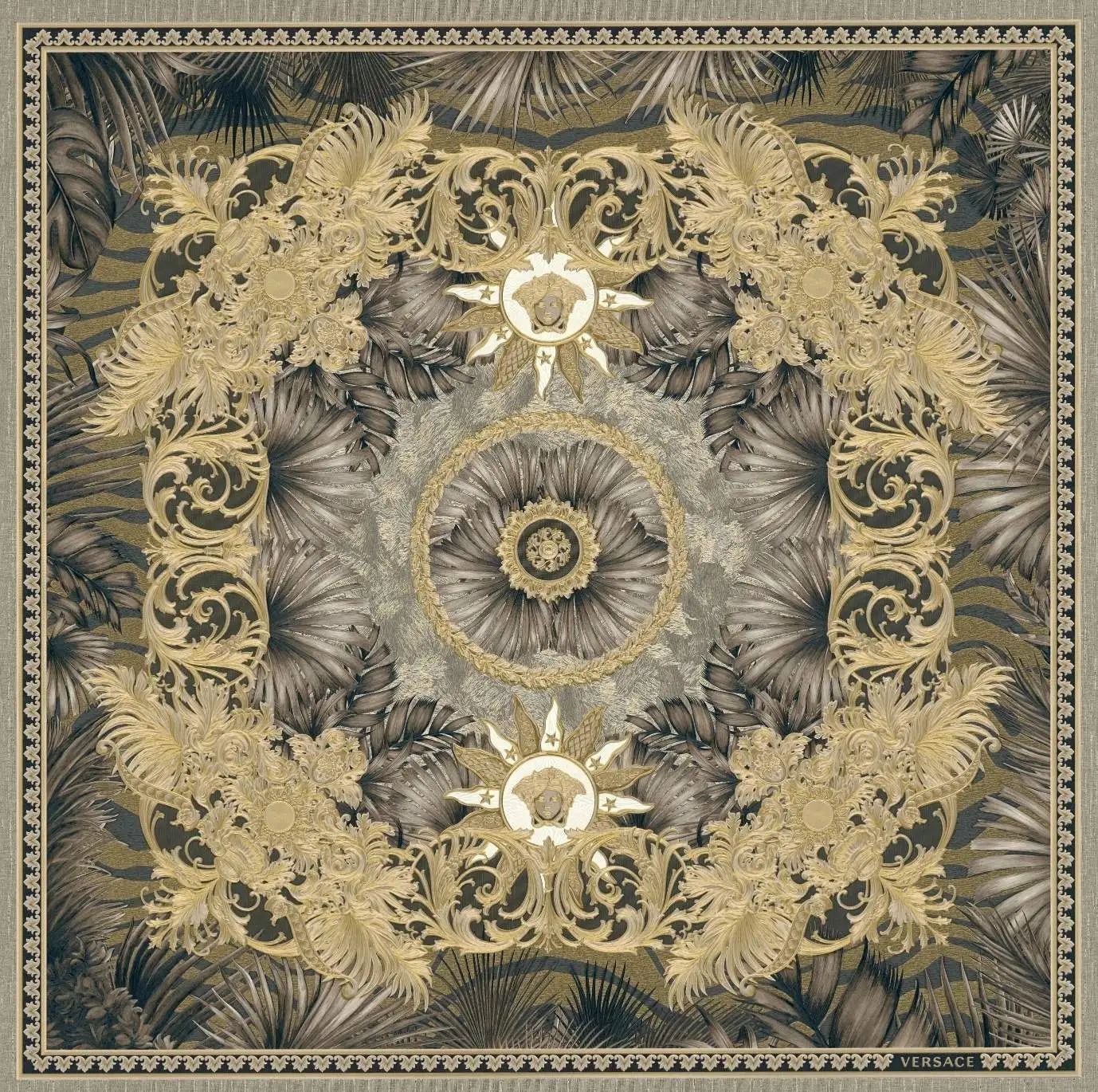 Giovanni Jungle Baroque Panel Wallpaper 387035