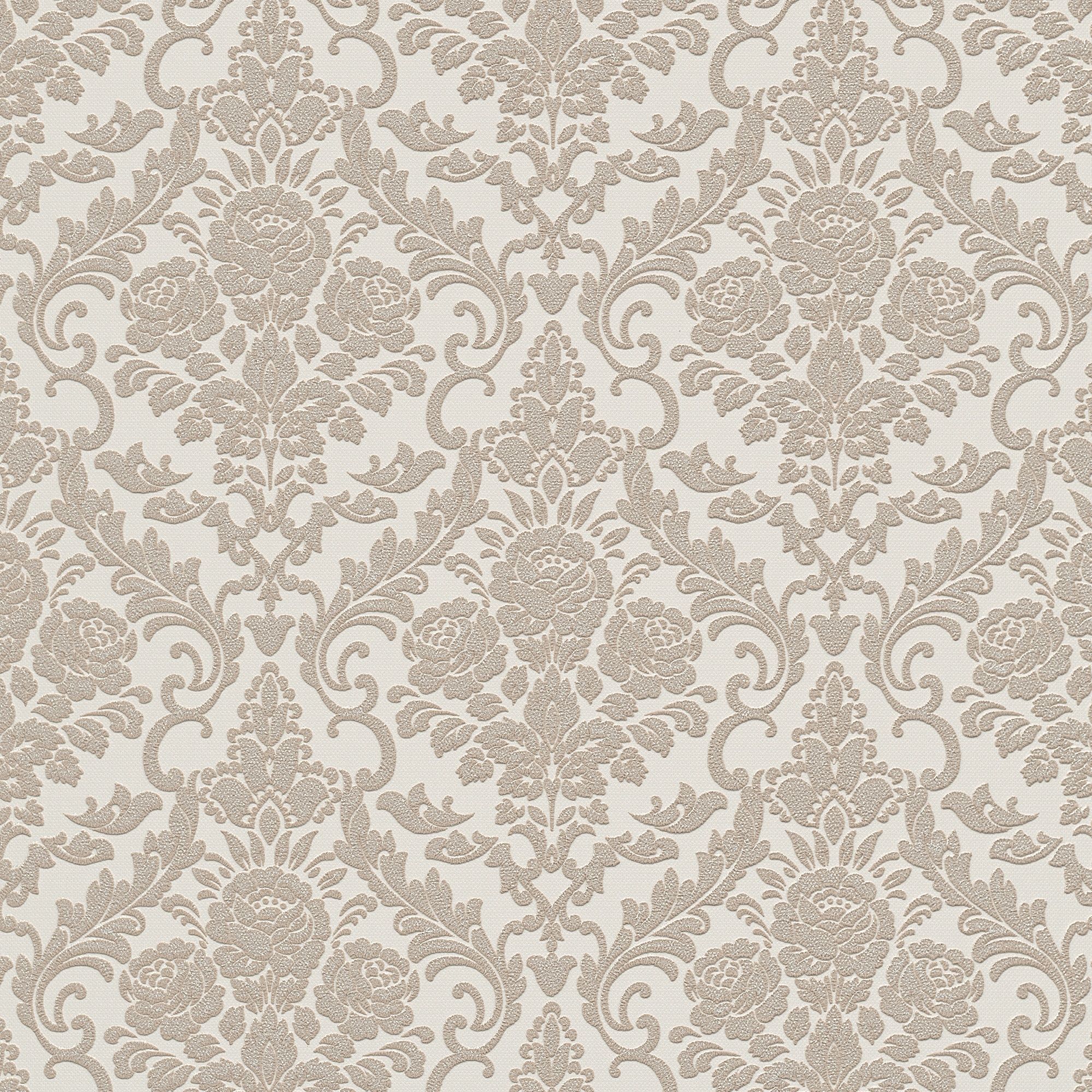 Bremen Damask Rose Gold Blown Vinyl Wallpaper 13396-20