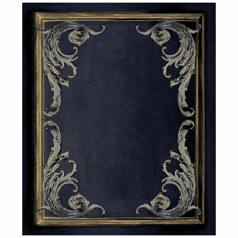 Rococo Panel Navy & Metallic Gold Paul Moneypenny Collection Wallpaper 191502 Rococo Panel Navy & Metallic Gold Paul Moneypenny Collection Wallpaper 191502