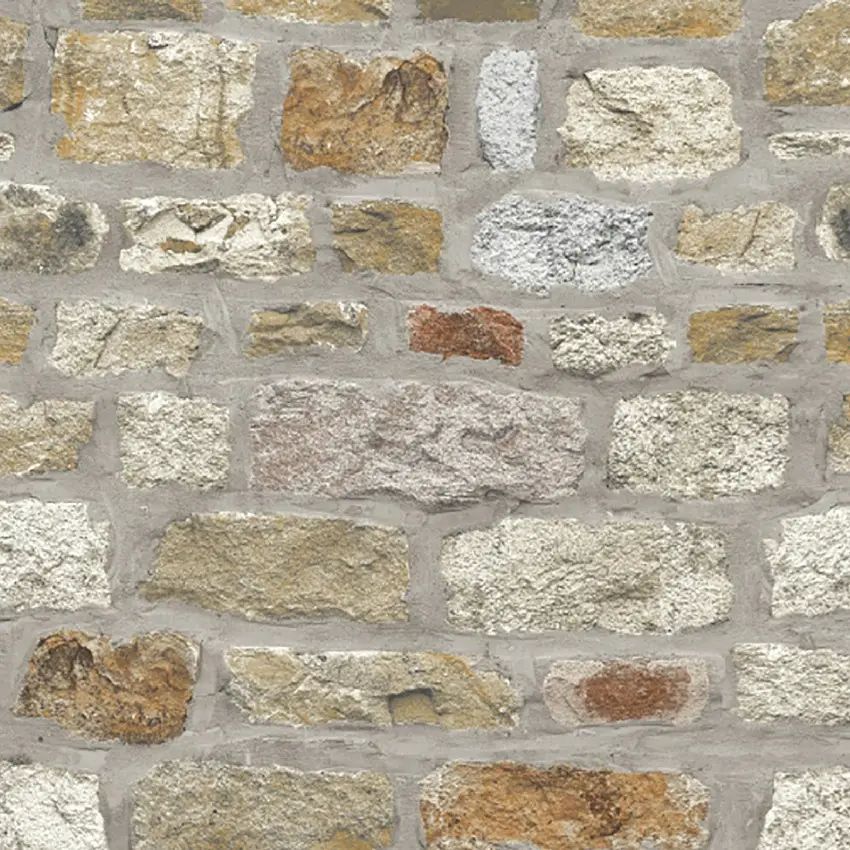 Country Stone Brick Effect Wallpaper 696500