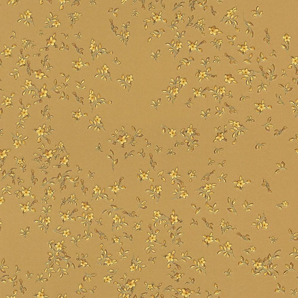 Barocco Ditsy Flowers Gold Wallpaper Luxury Vinyl Wallpaper 935853