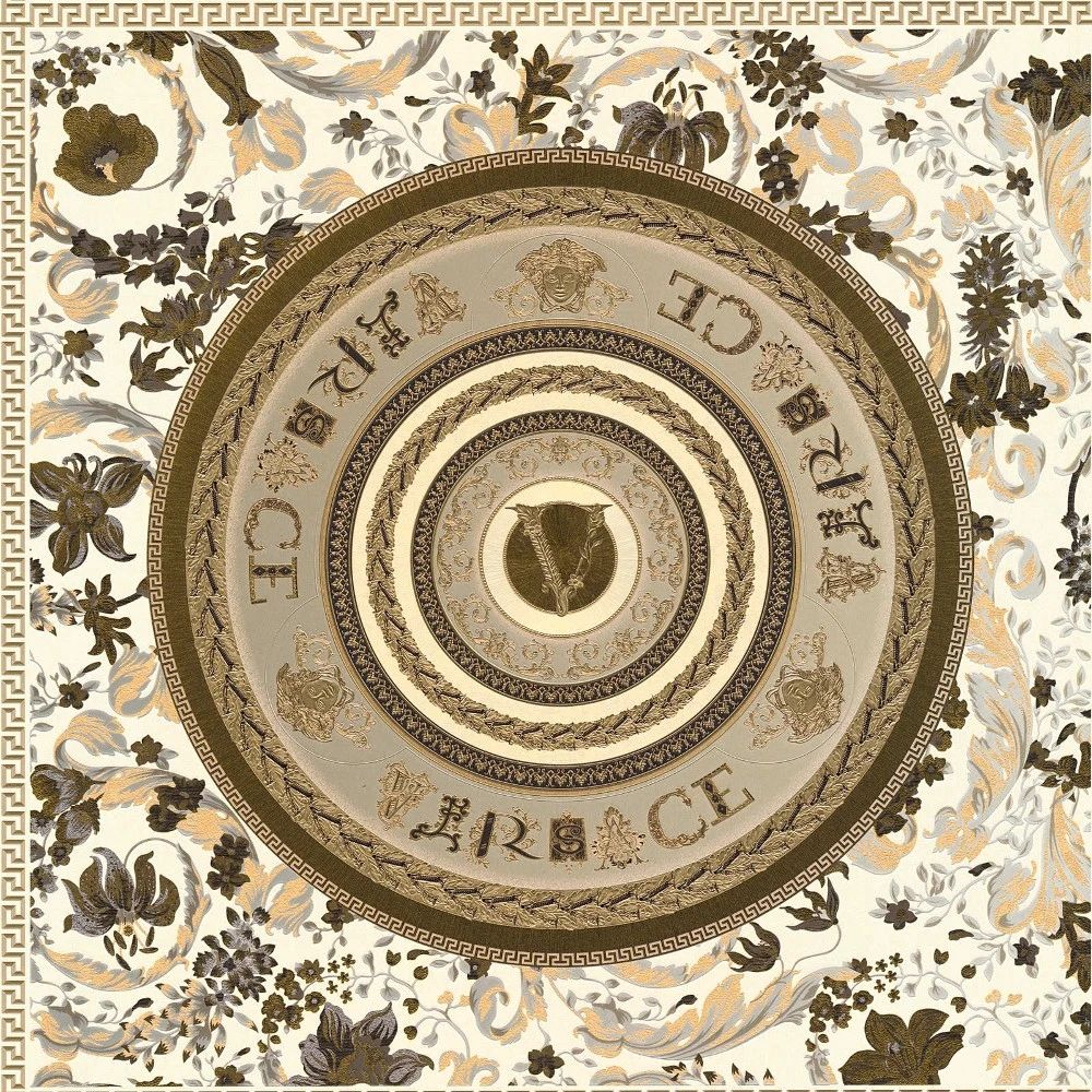 Oriental Tile V Truffle Wallpaper Luxury Vinyl Wallpaper 387056