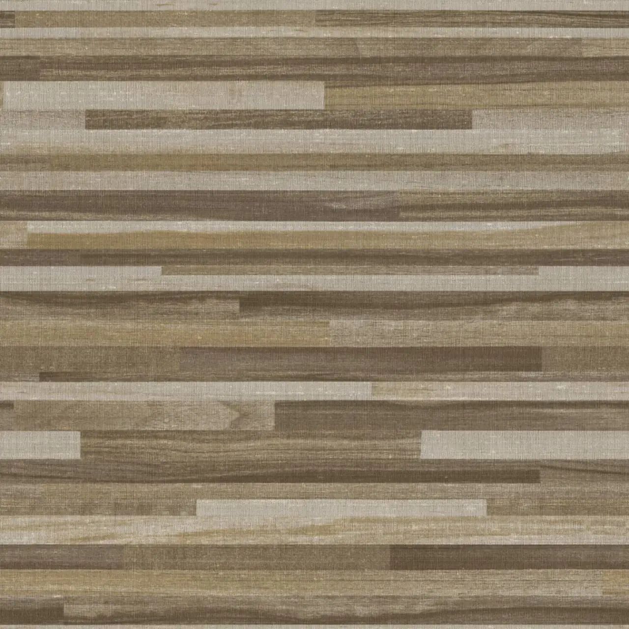 Palma Wood Mocha & Champagne Striped Vinyl Wallpaper 9012