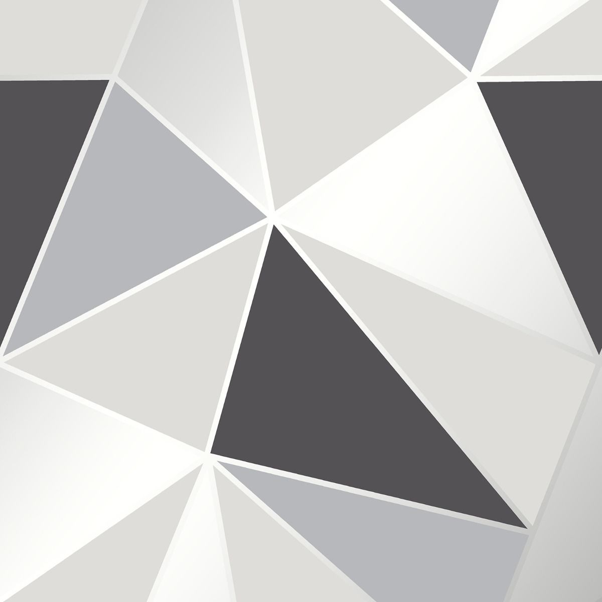 Apex Geometric Black & Silver Wallpaper FD41994