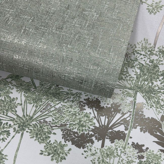 Meadow Green & Gold Floral Wallpaper | Superfresco | 128154
