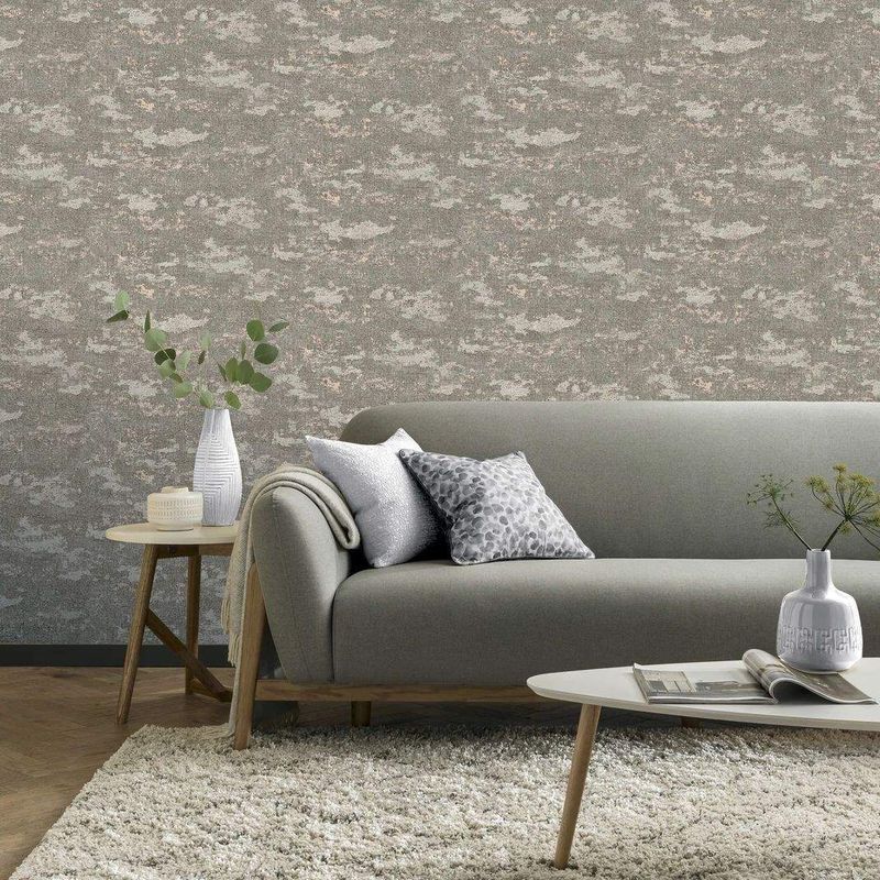Arthouse Patina Neutral Beige Textured Vinyl Wallpaper 297603 | 297603