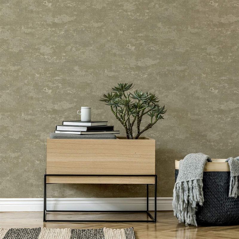 Arthouse Patina Neutral Beige Textured Vinyl Wallpaper 297603 | 297603